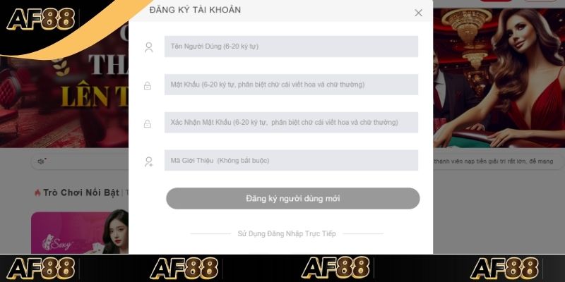 Các bước khởi tại tài khoản