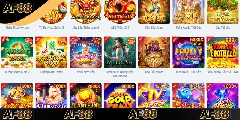 Nhiều tựa game quay hũ nổi tiếng